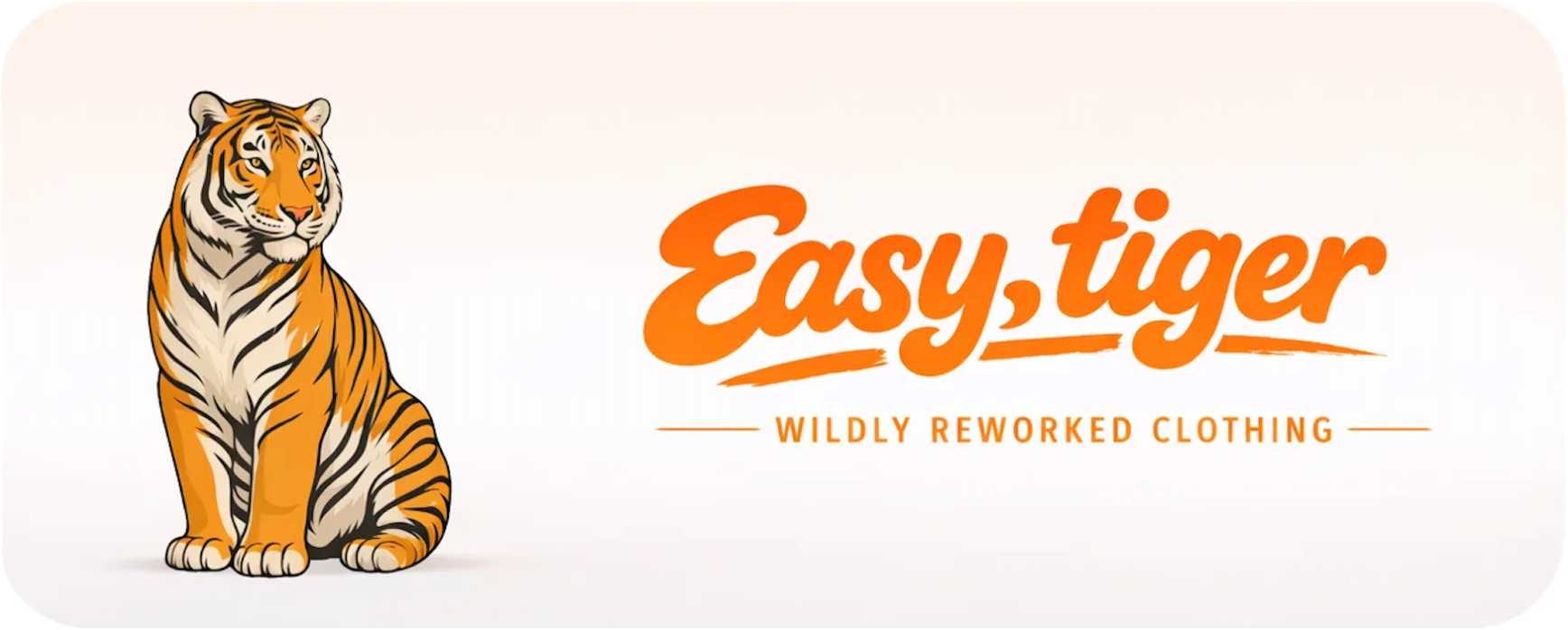 Easy, Tiger brand illustration and logo
